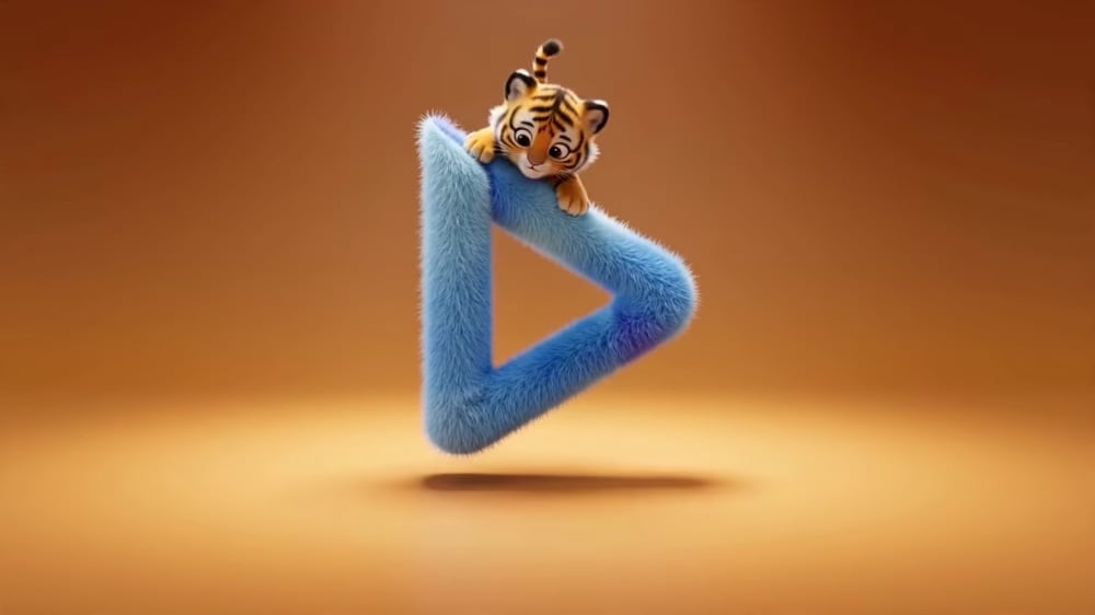 Cute 3D Tiger Animation