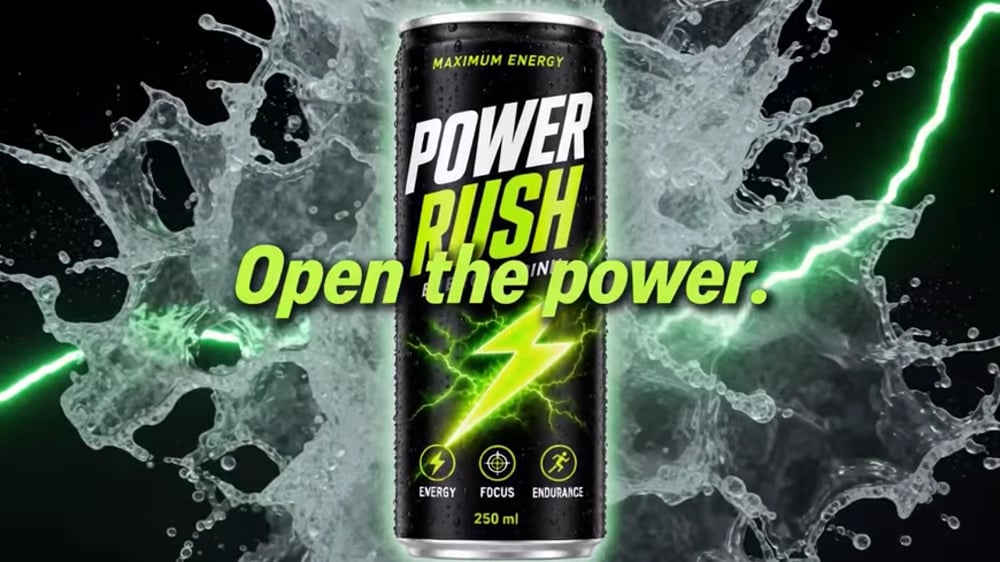 Explosive Energy Drink CGI